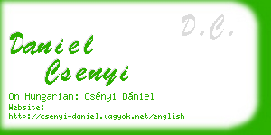 daniel csenyi business card
